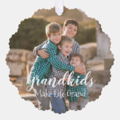 グランドキッズが人生を壮大にする オーナメントカード (正面)