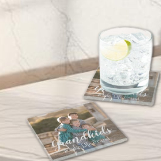 グランドキッズが人生を壮大にする ガラスコースター