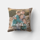 グランドキッズが人生を壮大にする クッション (裏面)