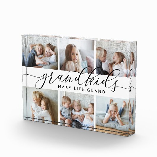グランドキッズが人生を壮大にする |コラージュ写真ブロック フォトブロック (右)