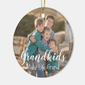 グランドキッズが人生を壮大にする セラミックオーナメント (左)