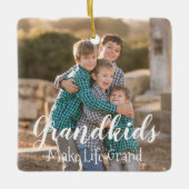 グランドキッズが人生を壮大にする セラミックオーナメント (正面)