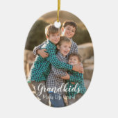 グランドキッズが人生を壮大にする セラミックオーナメント (正面)