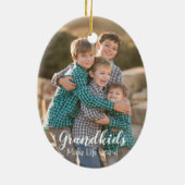 グランドキッズが人生を壮大にする セラミックオーナメント (裏面)