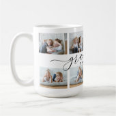 グランドキッズが人生を壮大にする |フォトコラージュ8 コーヒーマグカップ (左)