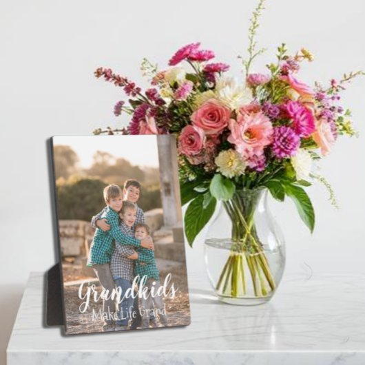 グランドキッズが人生を壮大にする フォトプラーク