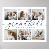 グランドキッズが人生を壮大にする |写真のコラージュ ポスター (正面)