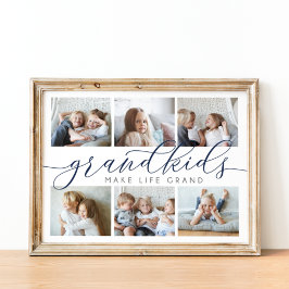 グランドキッズが人生を壮大にする |写真のコラージュ ポスター
