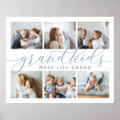 グランドキッズが人生を壮大にする |写真のコラージュ ポスター (正面)