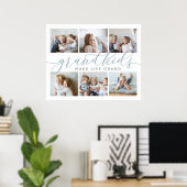 グランドキッズが人生を壮大にする |写真のコラージュ ポスター (ホームオフィス)