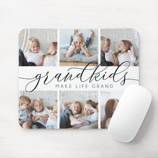 グランドキッズが人生を壮大にする |写真のコラージュ マウスパッド (マウス)