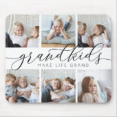 グランドキッズが人生を壮大にする |写真のコラージュ マウスパッド (正面)