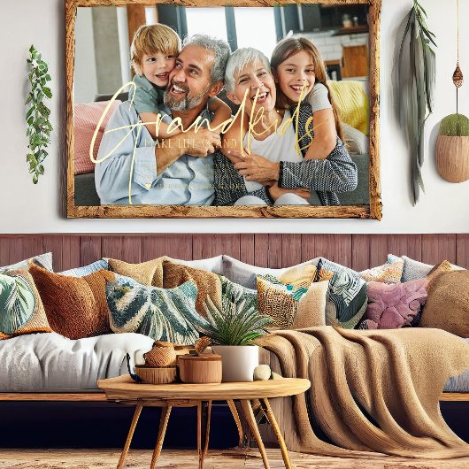 グランドキッズが人生を壮大にする |写真 箔ポスター