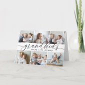 グランドキッズが人生を壮大にする | 祖父母の日の写真 カード (正面)