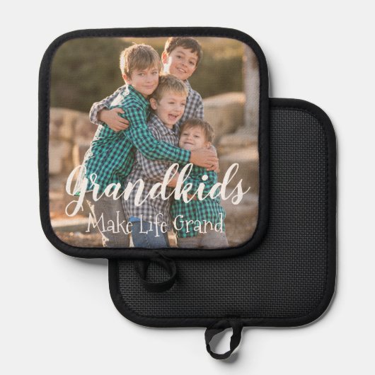 グランドキッズが人生を壮大にする 鍋敷き (正面/裏面)