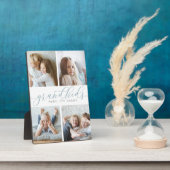 グランドキッズが人生を壮大にする | 4つのフォトコラージュ フォトプラーク (側面)