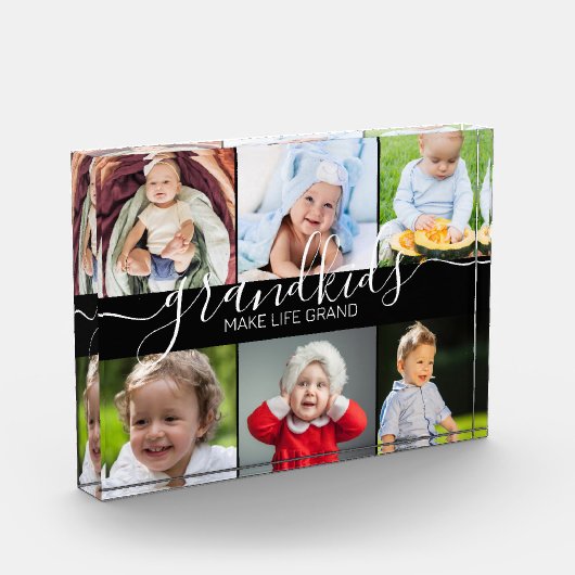 グランドキッズが人生を壮大にする | 6フォトコラージュ フォトブロック (左)