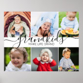 グランドキッズが人生を壮大にする | 6フォトコラージュ ポスター (正面)