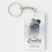 グランドキッズが人生を壮大エレガントな写真を作る キーホルダー (正面)