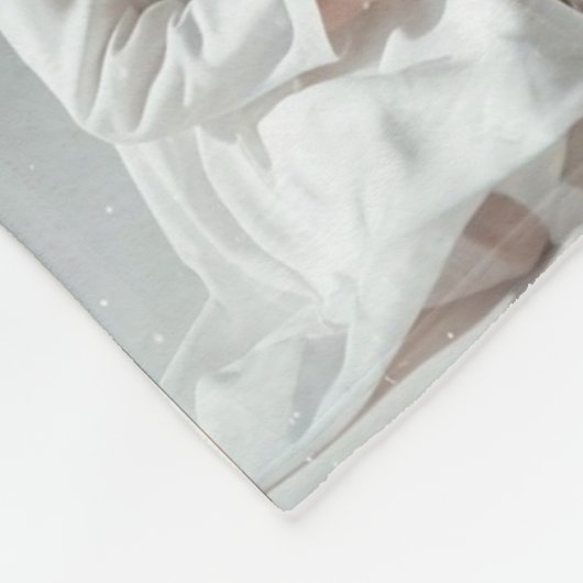 グランドキッズが人生を大きな祖母に作る8フォトカスタム フリースブランケット (角)