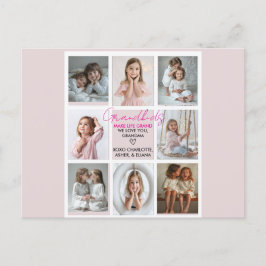 グランドキッズが人生を大きな祖母に作る8フォトカスタム ポストカード