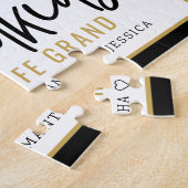 グランドキッズが人生を祖父母に4枚の写真 ジグソーパズル (側面)