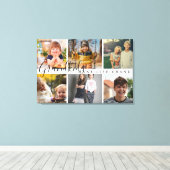 グランドキッズのおばあちゃんの人生の壮大な6写真ギフト キャンバスプリント (インサイチュ (ウッドフロア))