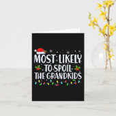 グランドキッズのおもしろいクリスマスGを台無しにする可能性が高い カード (黄色い花)