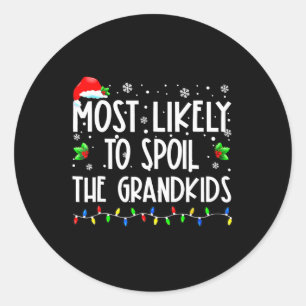 グランドキッズのおもしろいクリスマスGを台無しにする可能性が高い ラウンドシール
