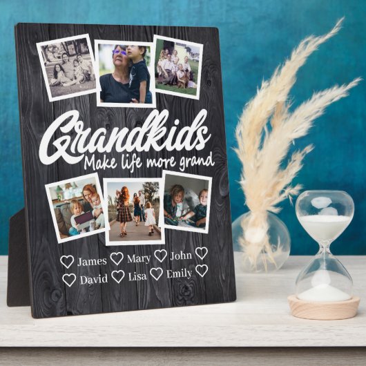グランドキッズの人生をより壮大な6写真と名前 フォトプラーク (側面)
