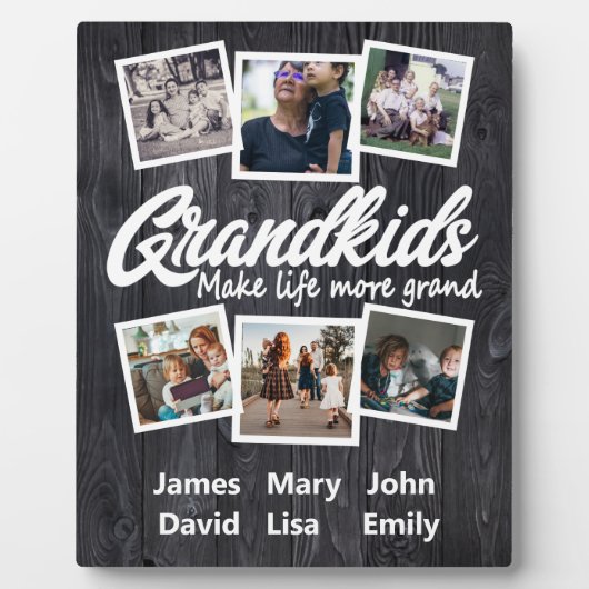 グランドキッズの人生をより壮大にする6写真と名前Pla フォトプラーク (正面)
