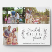 グランドキッズは人生のグランドフォトコラージュ引用文 フォトプラーク (正面)