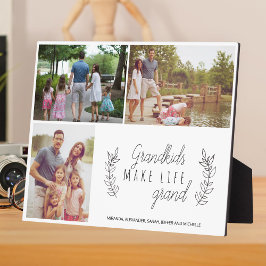 グランドキッズは人生のグランドフォトコラージュ引用文 フォトプラーク