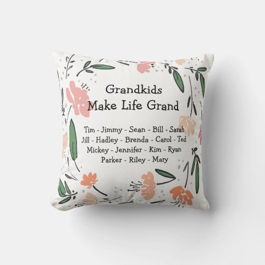 グランドキッズメイクライフグランドフローラ クッション (正面)