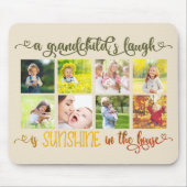 グランドキッズ引用文カスタムとフォトコラージュ マウスパッド (正面)