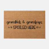 グランドキッズ歓迎の形式、祖父母の贈り物 ドアマット (正面)