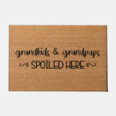 グランドキッズ歓迎の形式、祖父母の贈り物 ドアマット (正面)