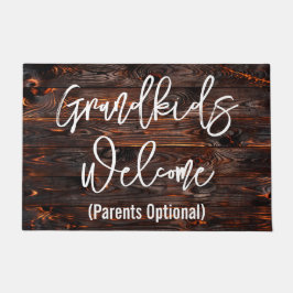 グランドキッズ歓迎の親オプション ドアマット