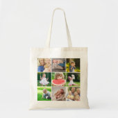 グランドキッズ9スクウェア写真Instagramコラージュ トートバッグ (正面)