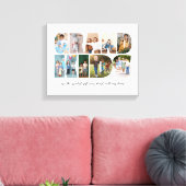 グランドキッズ9フォトコラージュ、祖父母への贈り物 キャンバスプリント (インサイチュ (リビング))