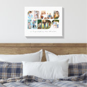 グランドキッズ9フォトコラージュ、祖父母への贈り物 キャンバスプリント (インサイチュ (寝室))