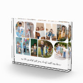 グランドキッズ9フォトコラージュ、祖父母への贈り物 フォトブロック (右)