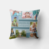 グランドキッズMake Life Grand 8 Photo Collage Blue クッション (裏面)