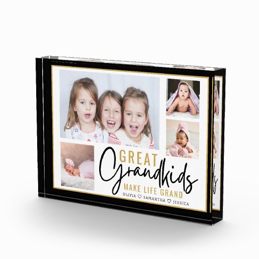 グランドキッ素晴らしズ祖父母ライフ引用文4写真 フォトブロック (右)