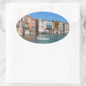 グランドキャナルオーバルステッカー 楕円形シール (バッグ)