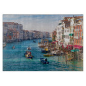 グランドキャナルガラスの切断板の上の朝 カッティングボード (正面)