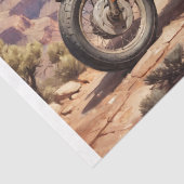 グランドキャニオンに駐車したヴィンテージのオートバイ#1 薄葉紙 (詳細)