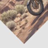 グランドキャニオンに駐車したヴィンテージのオートバイ#2 薄葉紙 (詳細)