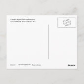 グランドキャニオンのイエローストーン名勝はがき ポストカード (裏面)