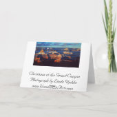 グランドキャニオンのクリスマスカード シーズンカード (裏面)